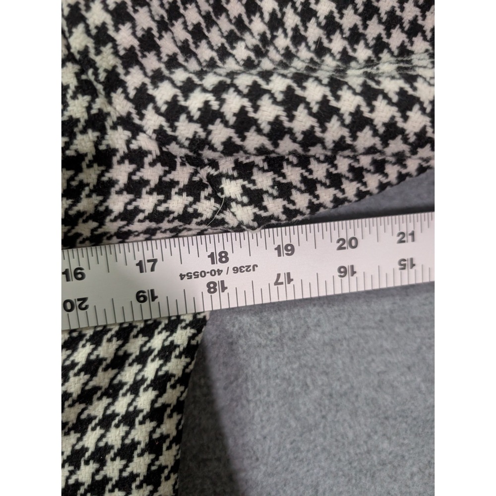 Simplee Houndstooth Blazer Jacket Women's Medium Black White Career Core - Picture 6 of 10